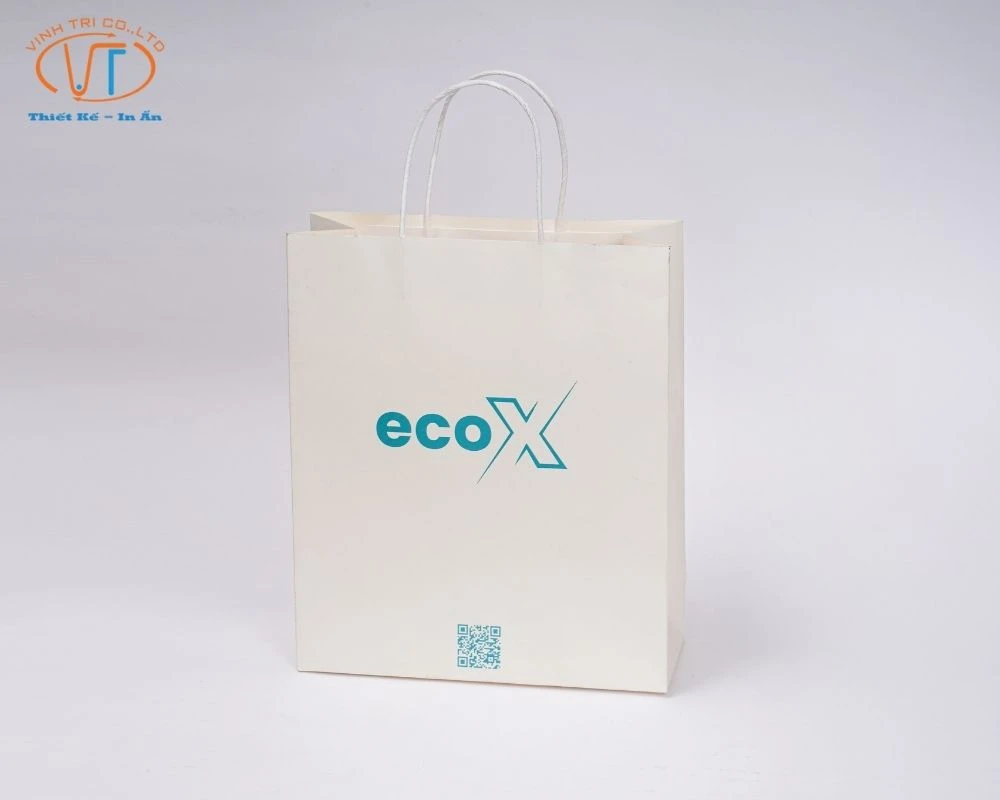 Túi giấy trắng thương hiệu ECOX