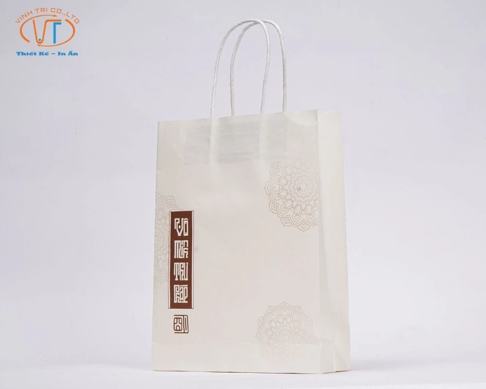 Túi giấy nhỏ in chữ Hán
