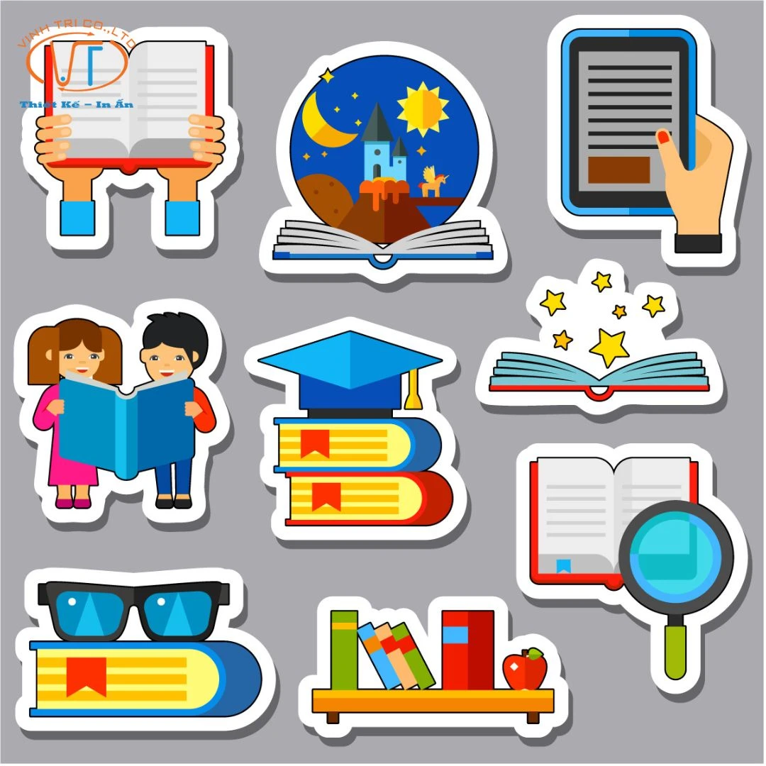 Sticker học tập thường ngày