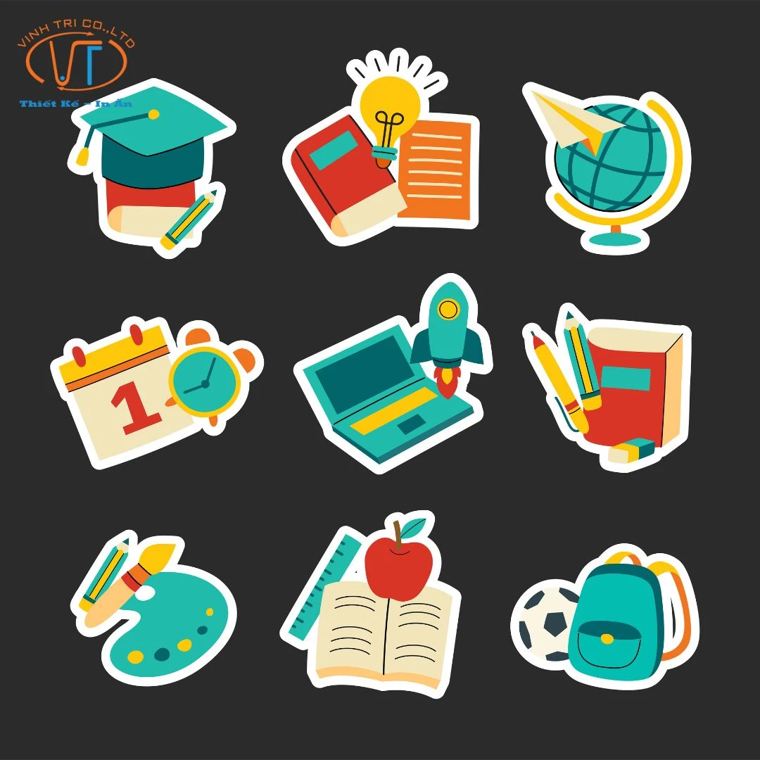 Các sticker dán học tập