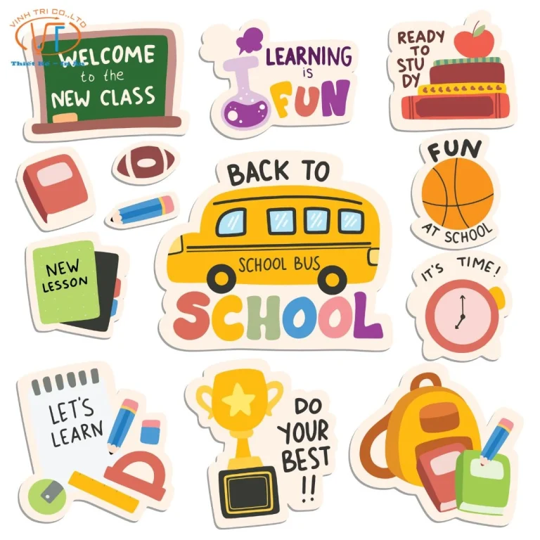 sticker học tập