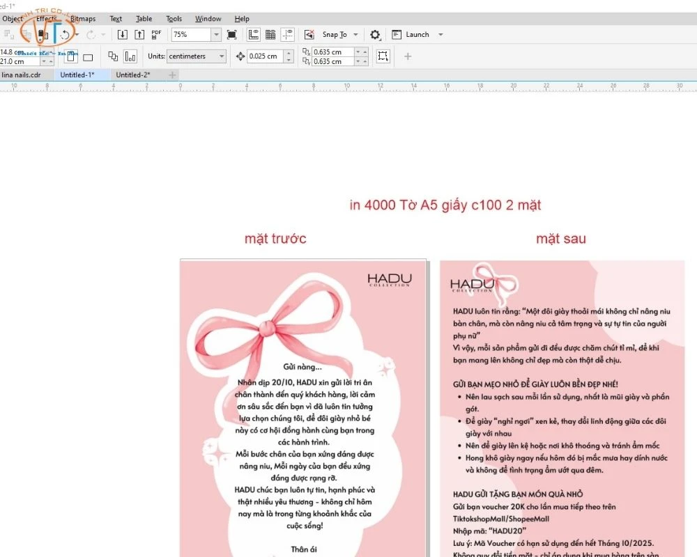 Kích thước thiệp mời điện tử