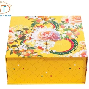 Hộp âm dương màu vàng cho ngày tết