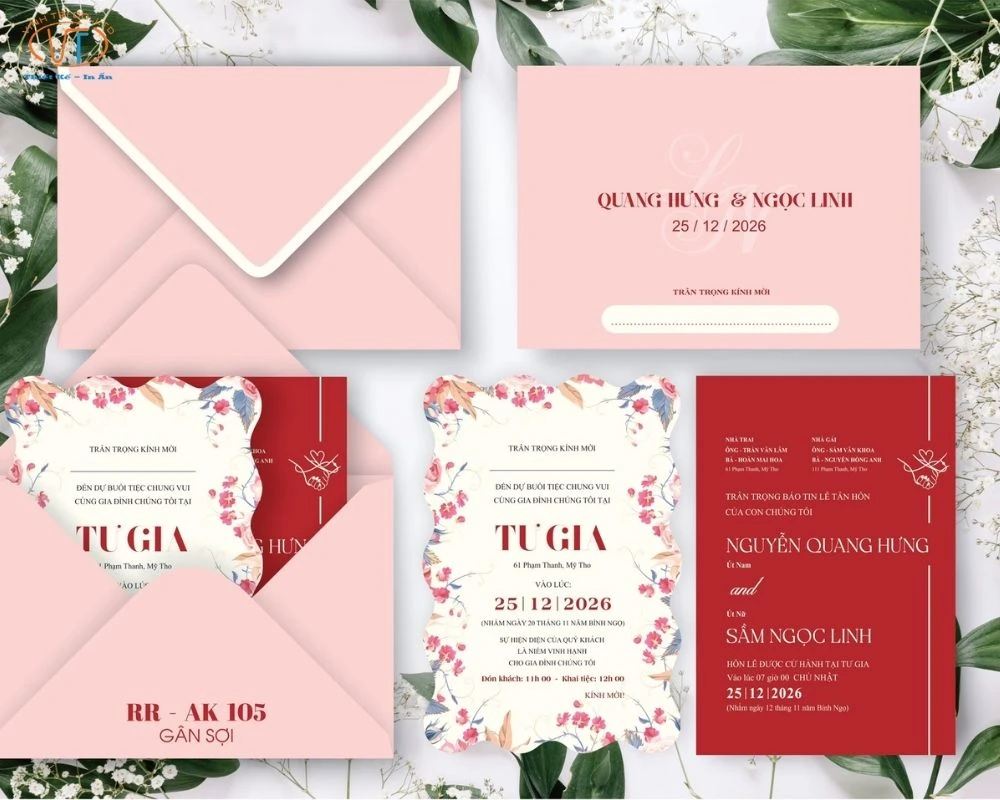 Thiệp cưới độc đáo