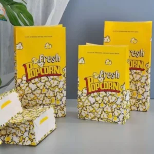 Mẫu túi giấy đựng bắp rang bơ đẹp mắt