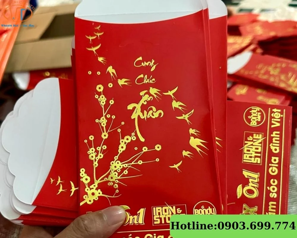 Bao lì xì giấy ivory 