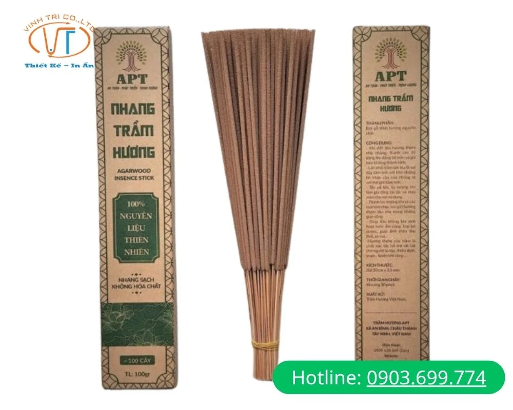 Hộp giấy đựng nhang thẻ