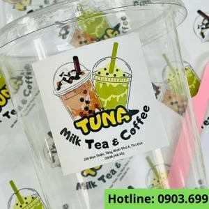 Deccal sữa cho hãng trà sữa