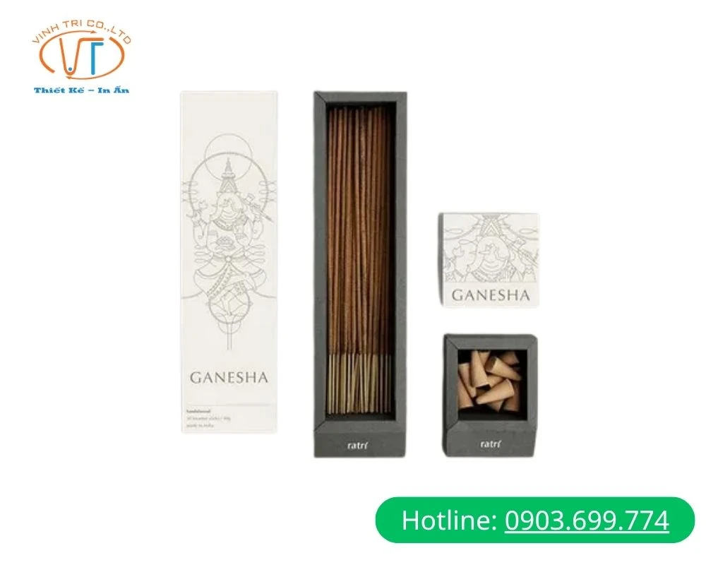 Hộp đựng nhang màu trắng nổi bật