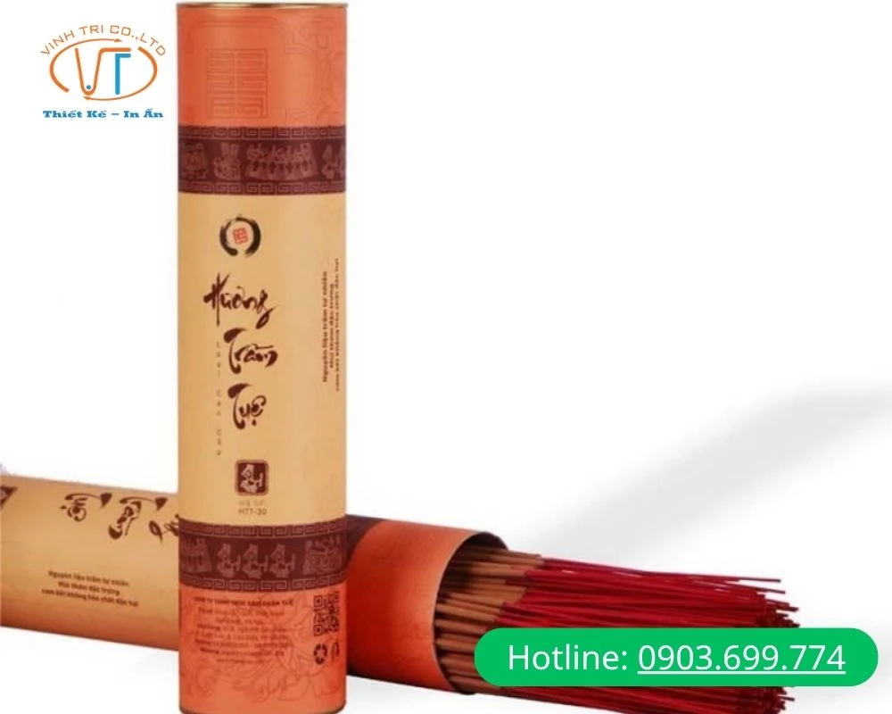 Hộp đựng nhang đầu nắp hộp tròn