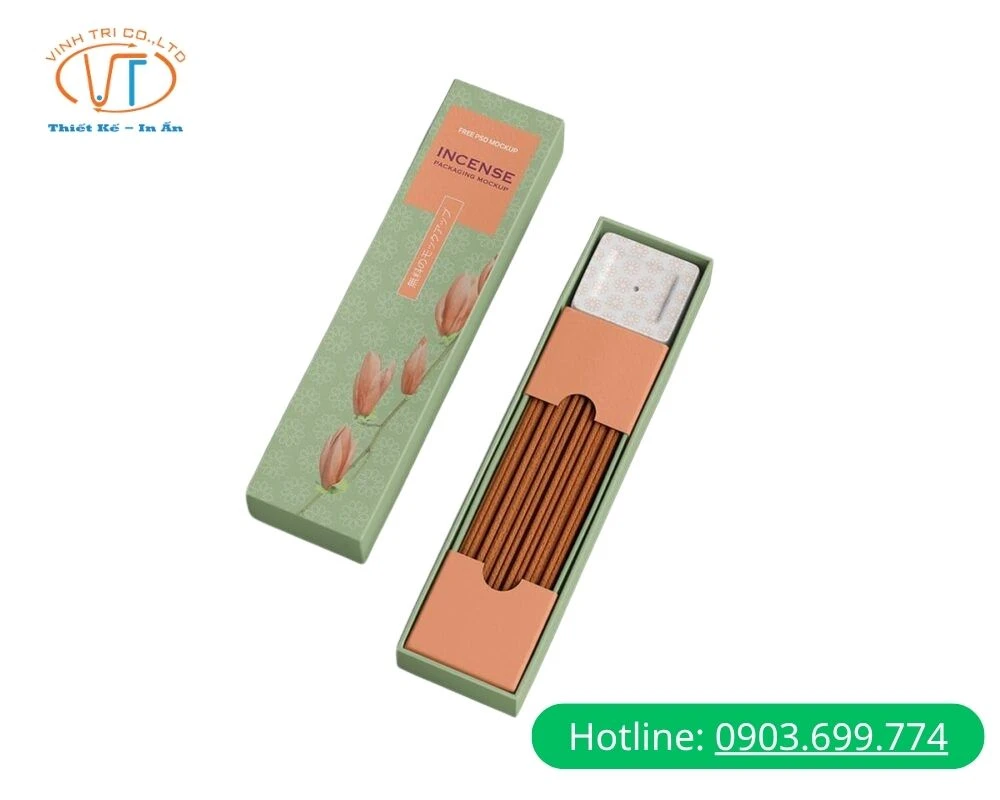 Hộp đựng nhang màu sắc đơn giản