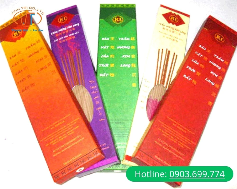 Hộp đựng nhang nhiều màu