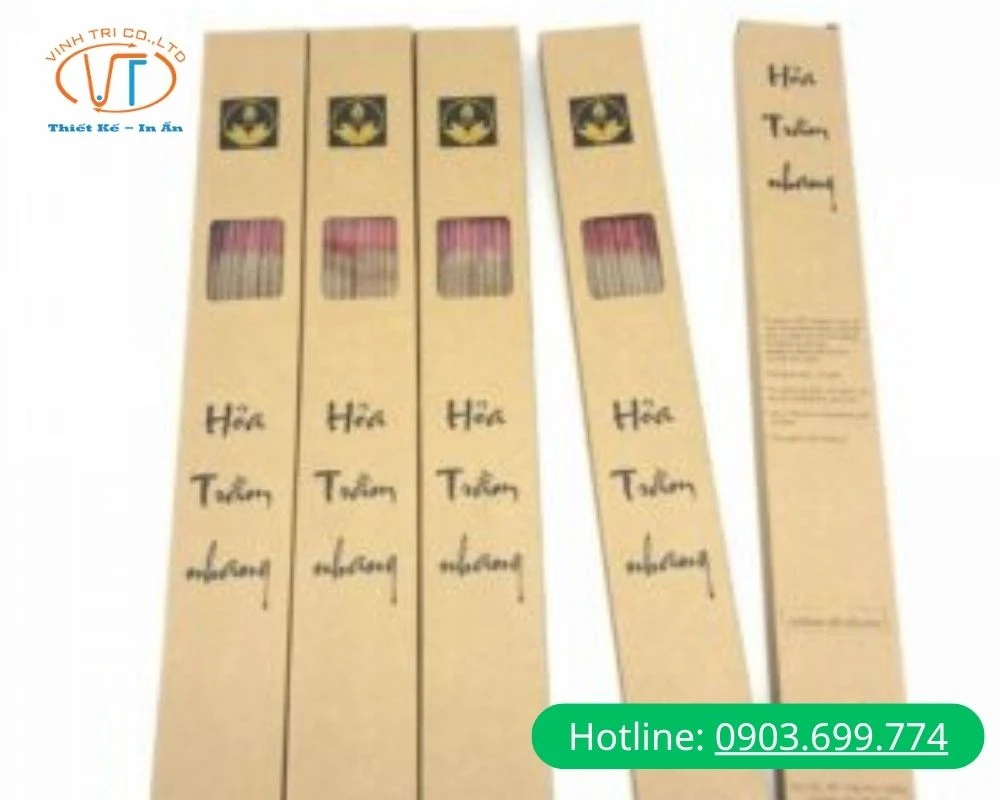 Hộp giấy đựng nhang bằng giấy kraft