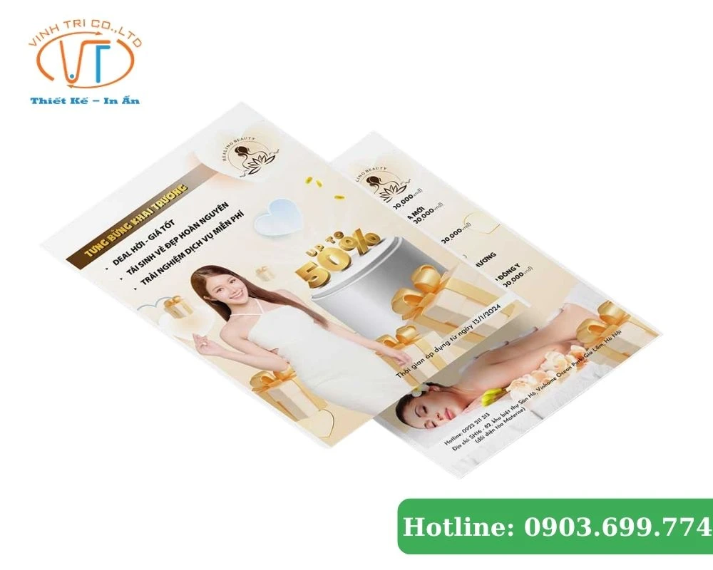 Tờ rơi quảng cáo ngành spa