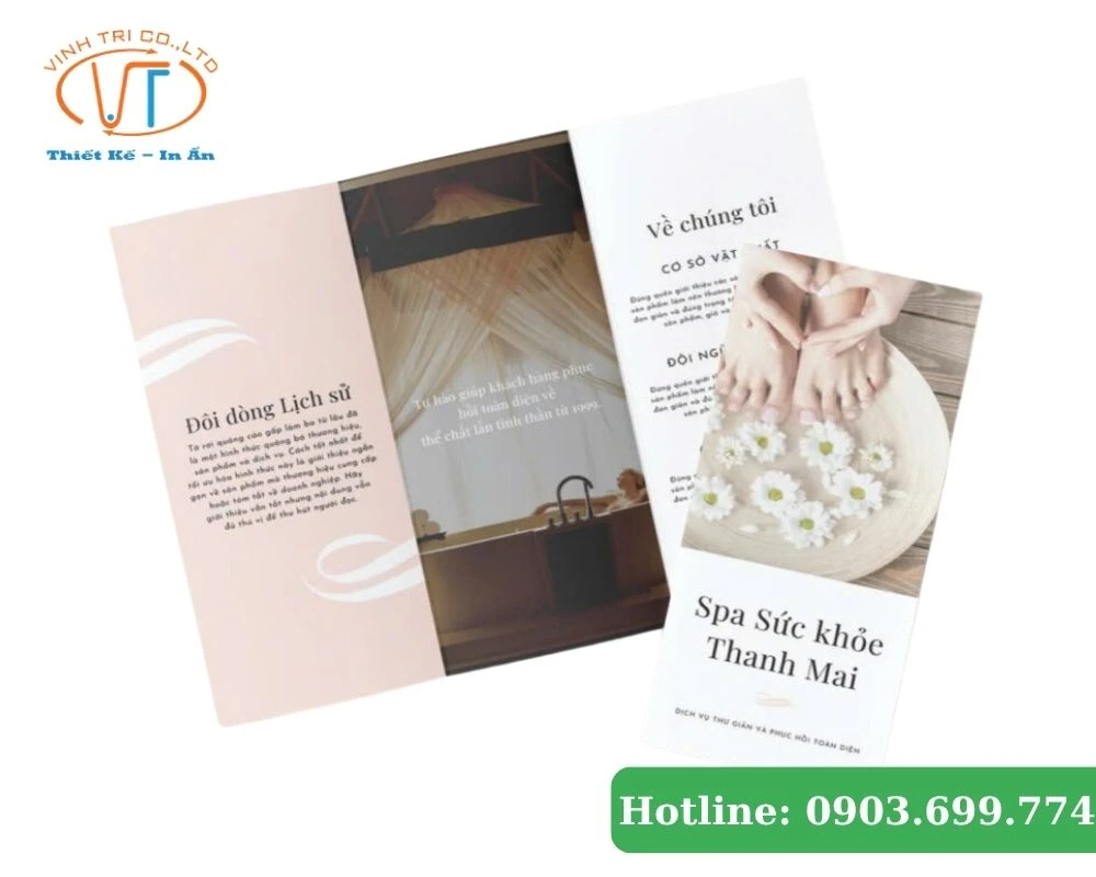 Tờ rơi ngành Spa sức khỏe Thanh Mai