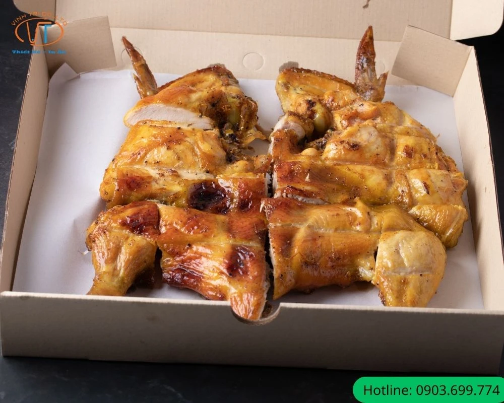 Hộp đựng gà nướng carton