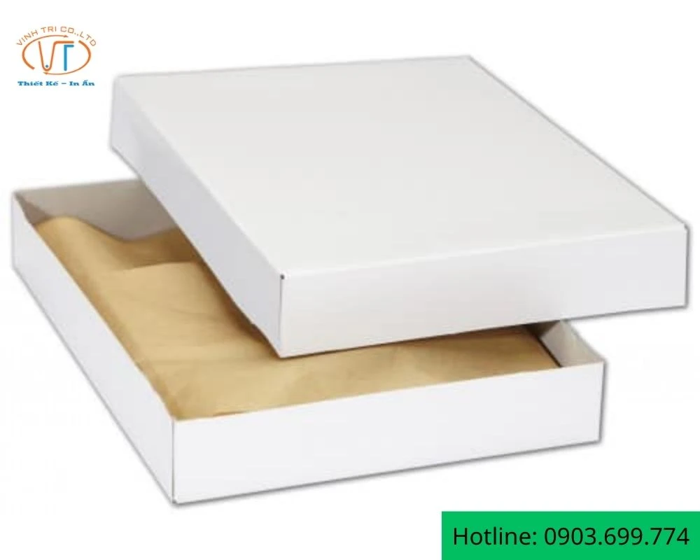 Hộp giấy trắng âm dương