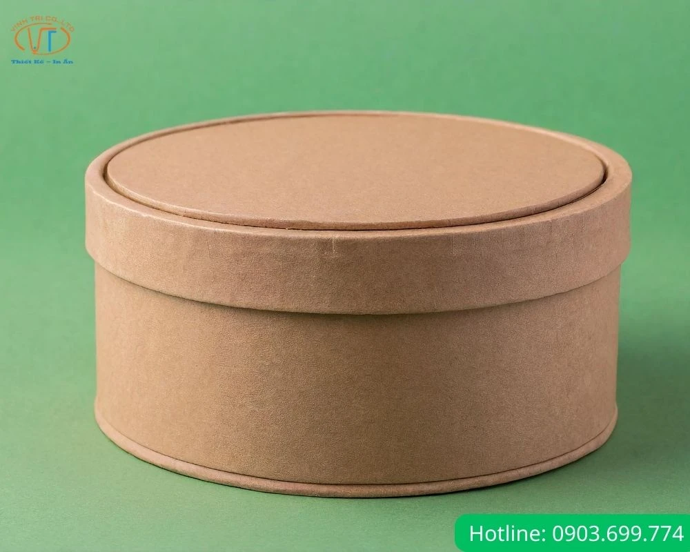 Hộp giấy tròn kraft