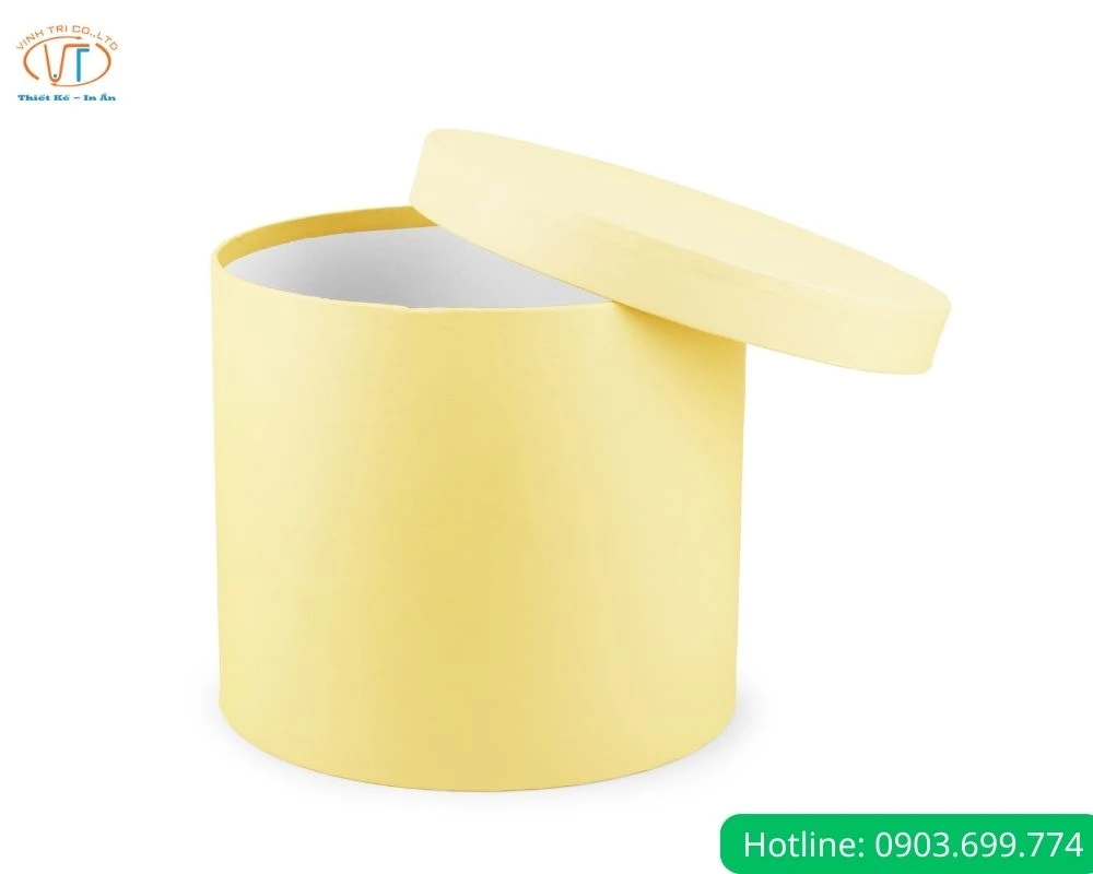 Hộp giấy tròn nắp rời