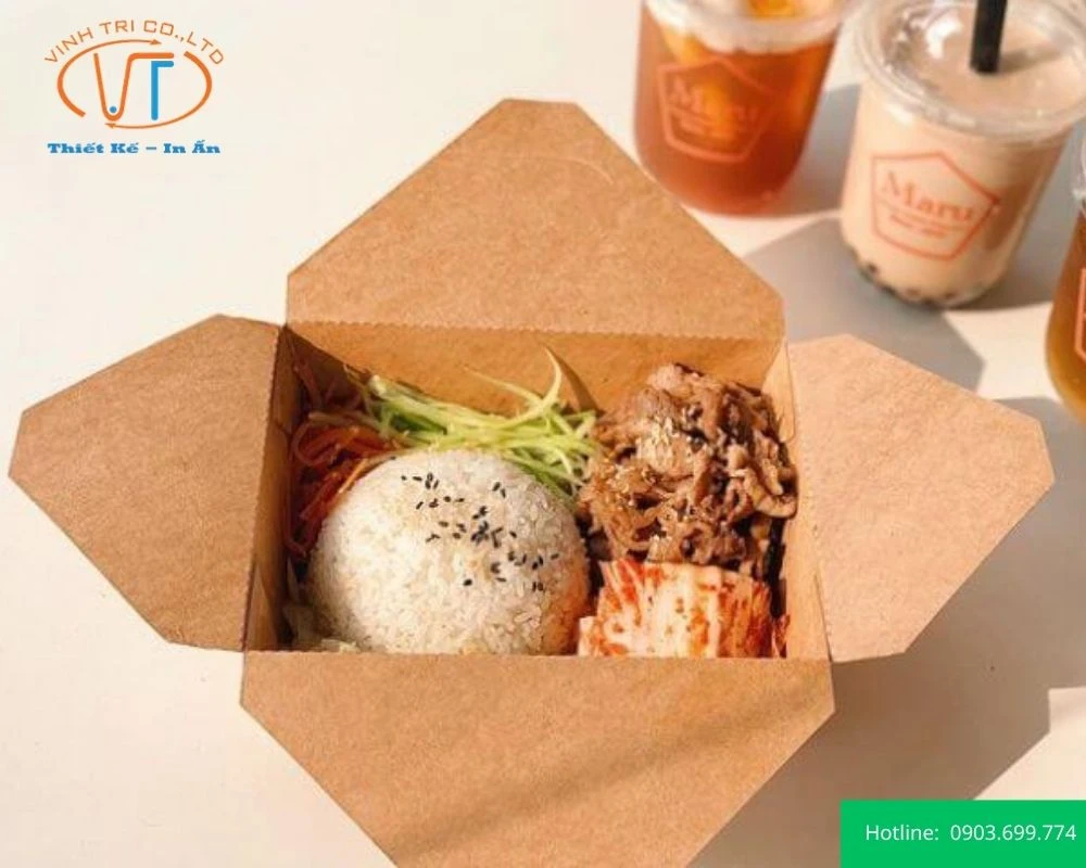 Hộp đựng cơm kraft