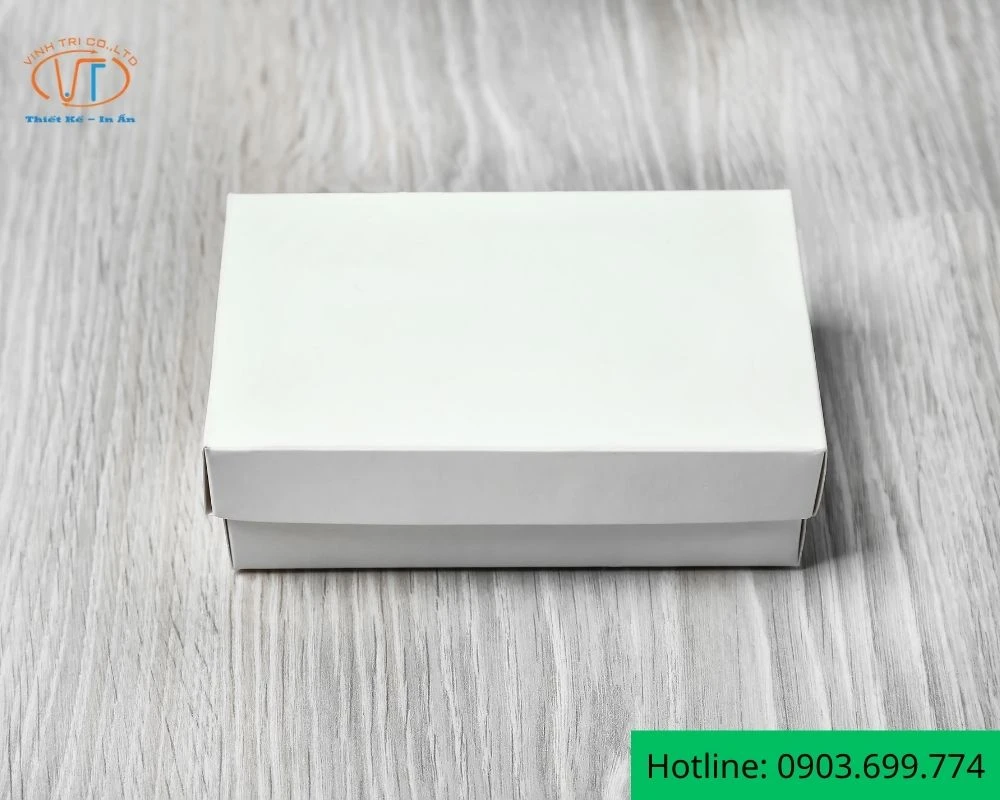 Hộp giấy màu trắng