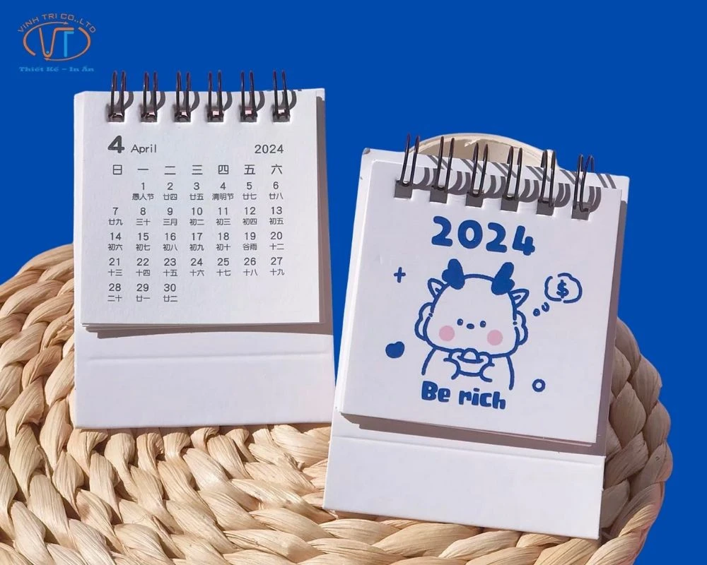 Mẫu lịch mini hình con cừu