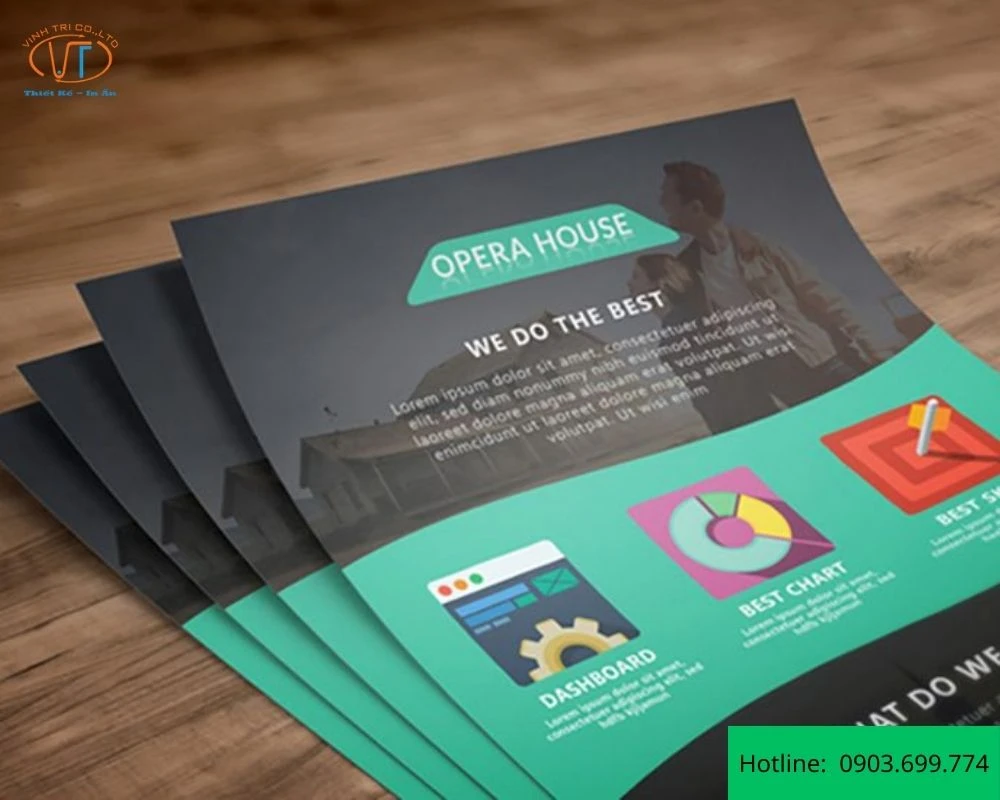 Mẫu Flyer nằm ngang A4