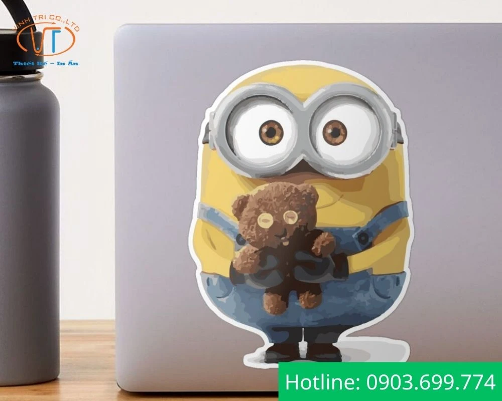 Minion dán máy tính