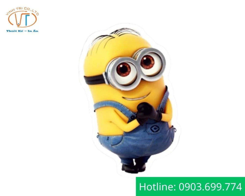 Sticker minion tạo dáng dễ thương