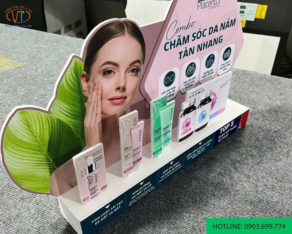 Kệ formex trưng bày mỹ phẩm