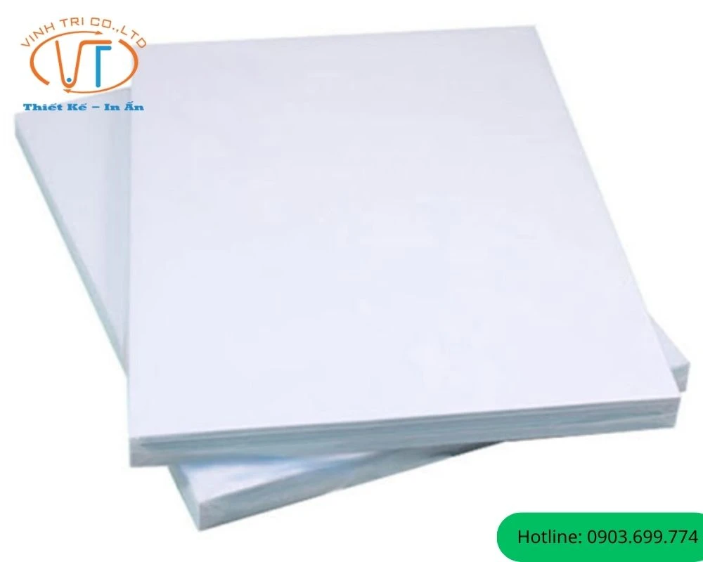 Giấy bìa cứng màu trắng