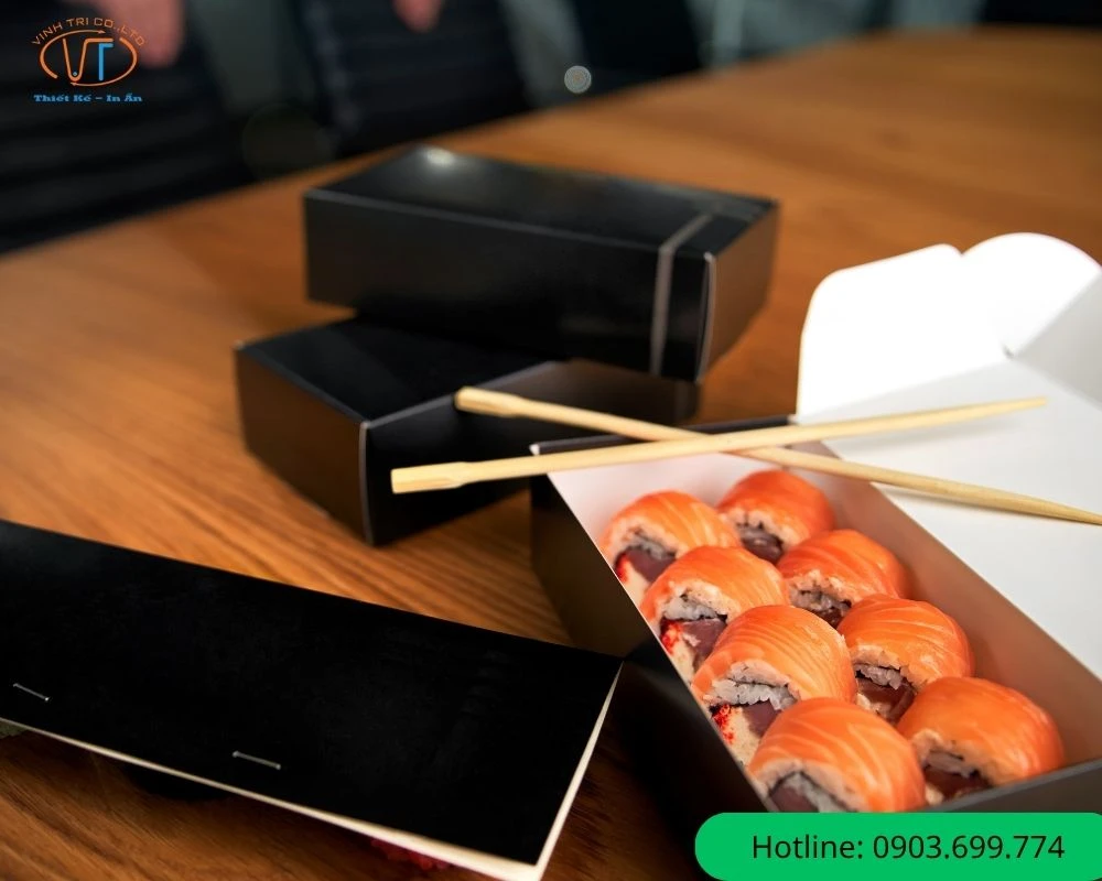 Hộp Giấy Đựng Sushi