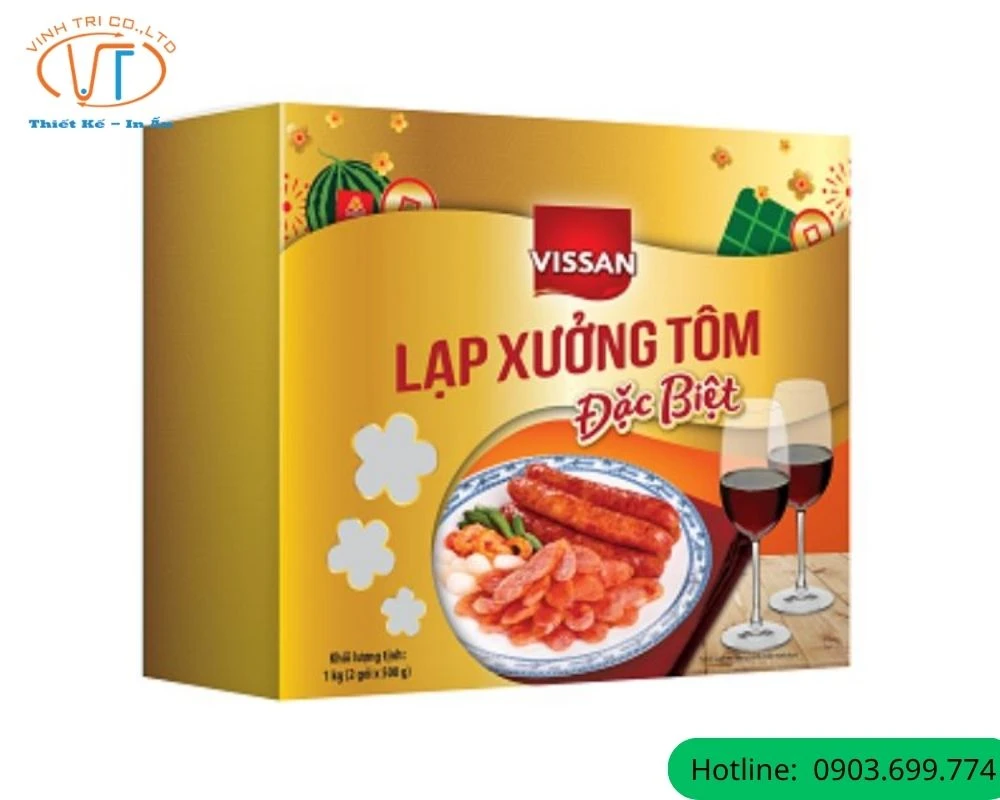 Hộp đựng lạp xưởng tôm