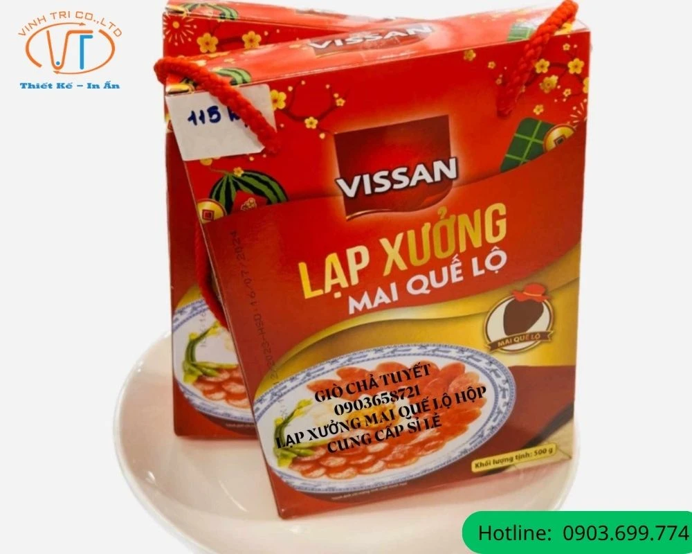 Hộp đựng lạp xưởng Mai Quế Lô