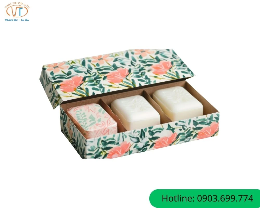 Hộp giấy đựng xà phòng cao cấp
