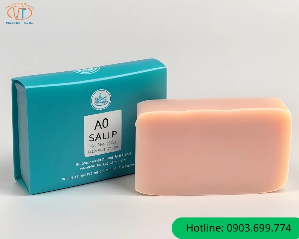 Hộp đựng xà phòng màu xanh