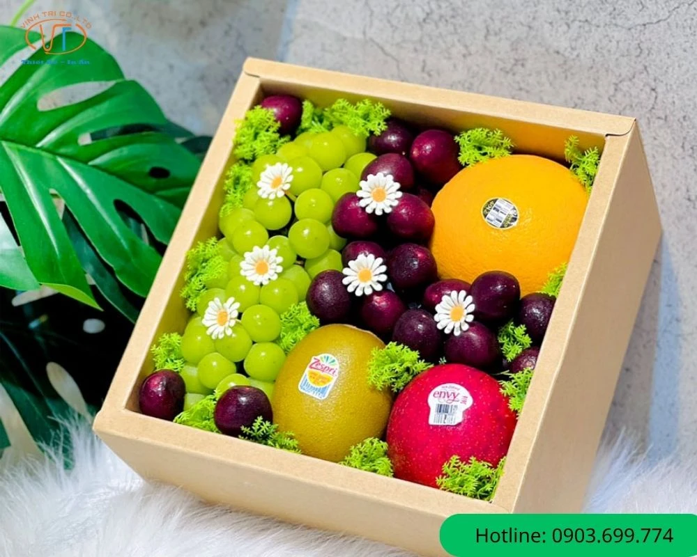 Hộp carton đựng hoa quả đủ loại