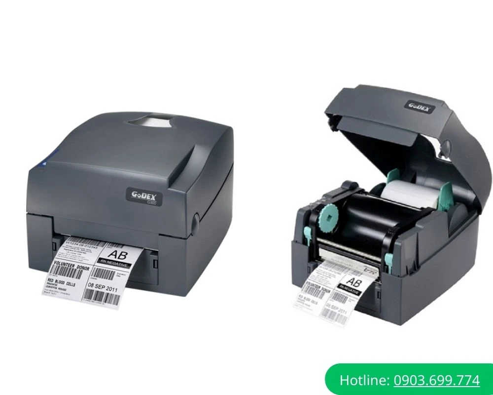 Máy in tem nhãn decal mini Godex G500
