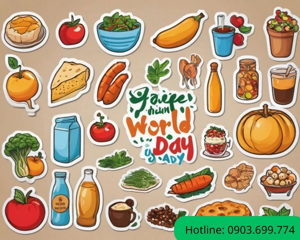 Sticker đồ ăn