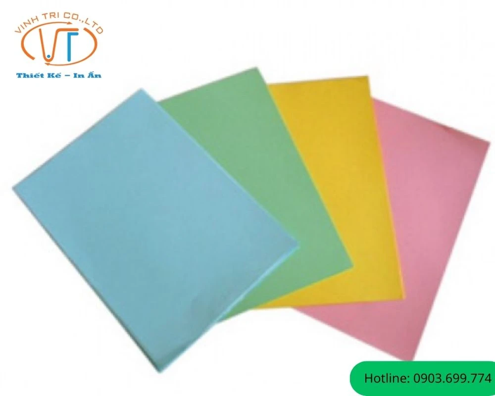 giấy bìa cứng đa màu