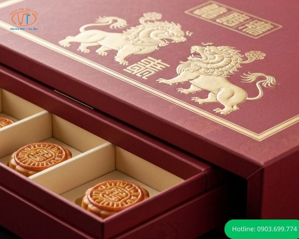 Mẫu hộp nắp kéo trung thu có mẫu mã đẹp