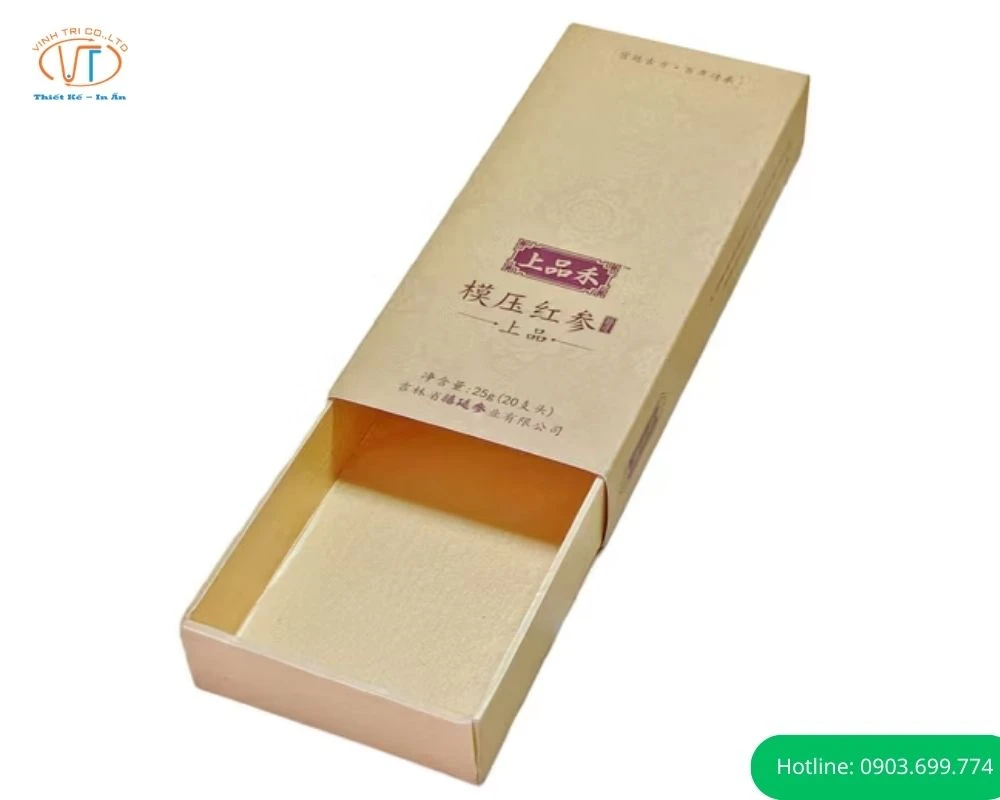 Mẫu hộp nắp kéo size nhỏ