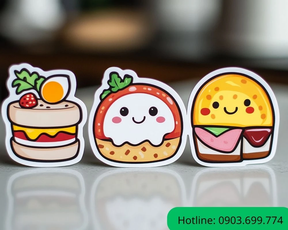 Sticker cơm nắm dễ thương