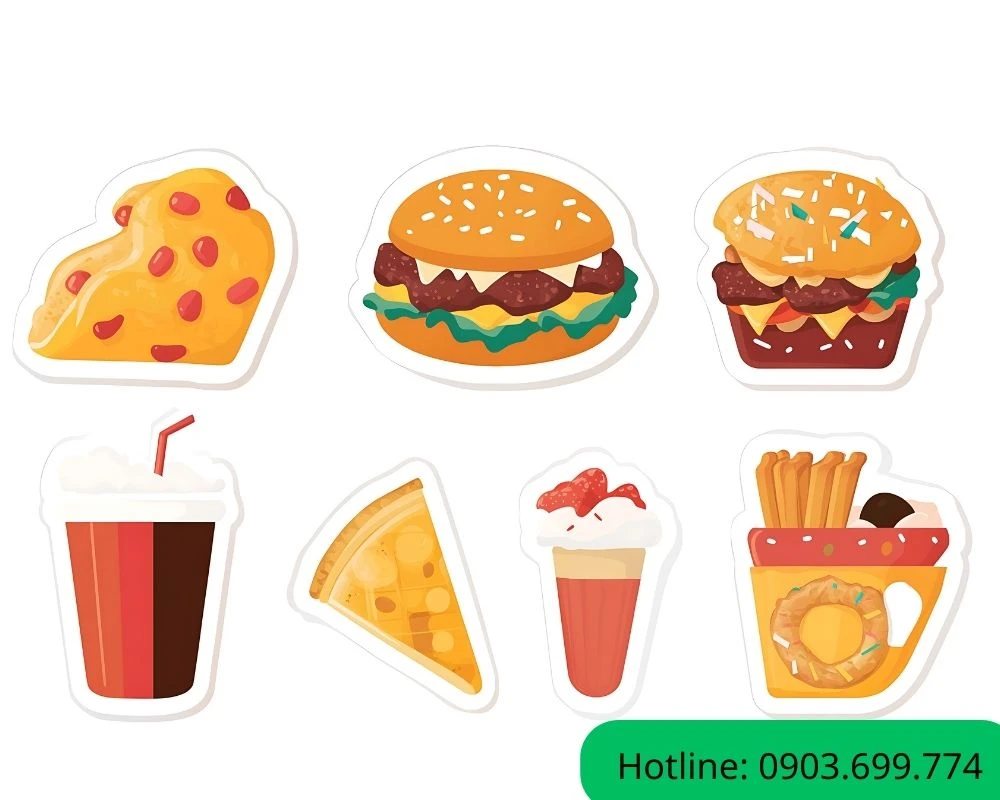 Sticker đồ ăn 