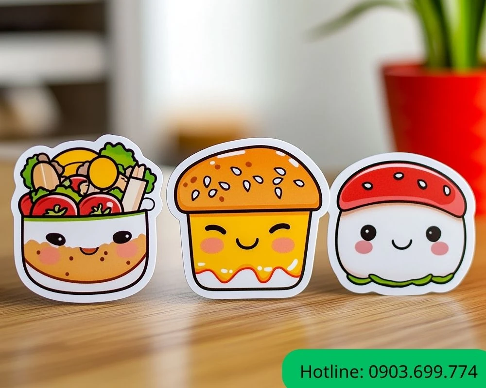 3 Chiếc sticker dễ thương