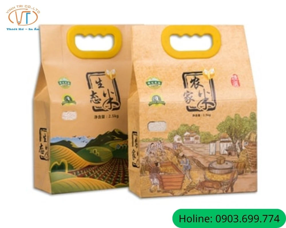 Túi Giấy Đựng Gạo