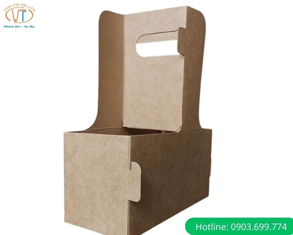 Túi đựng 2 ngăn bằng giấy kraft