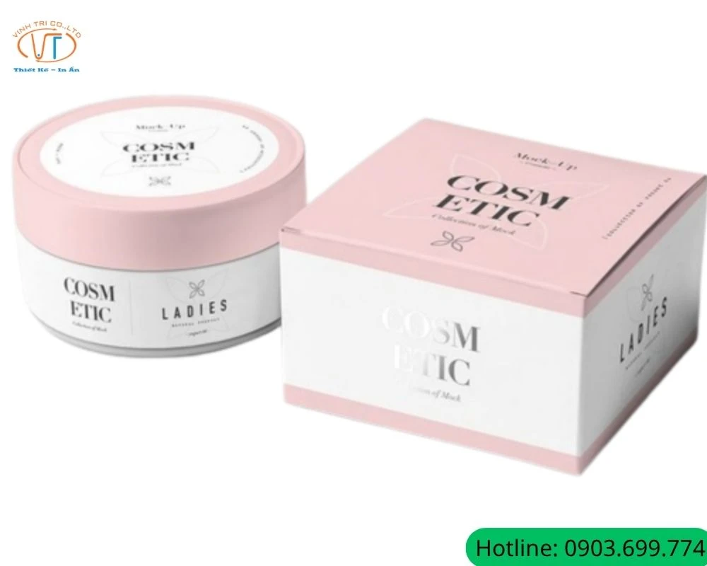 Hộp kem nhỏ màu hồng