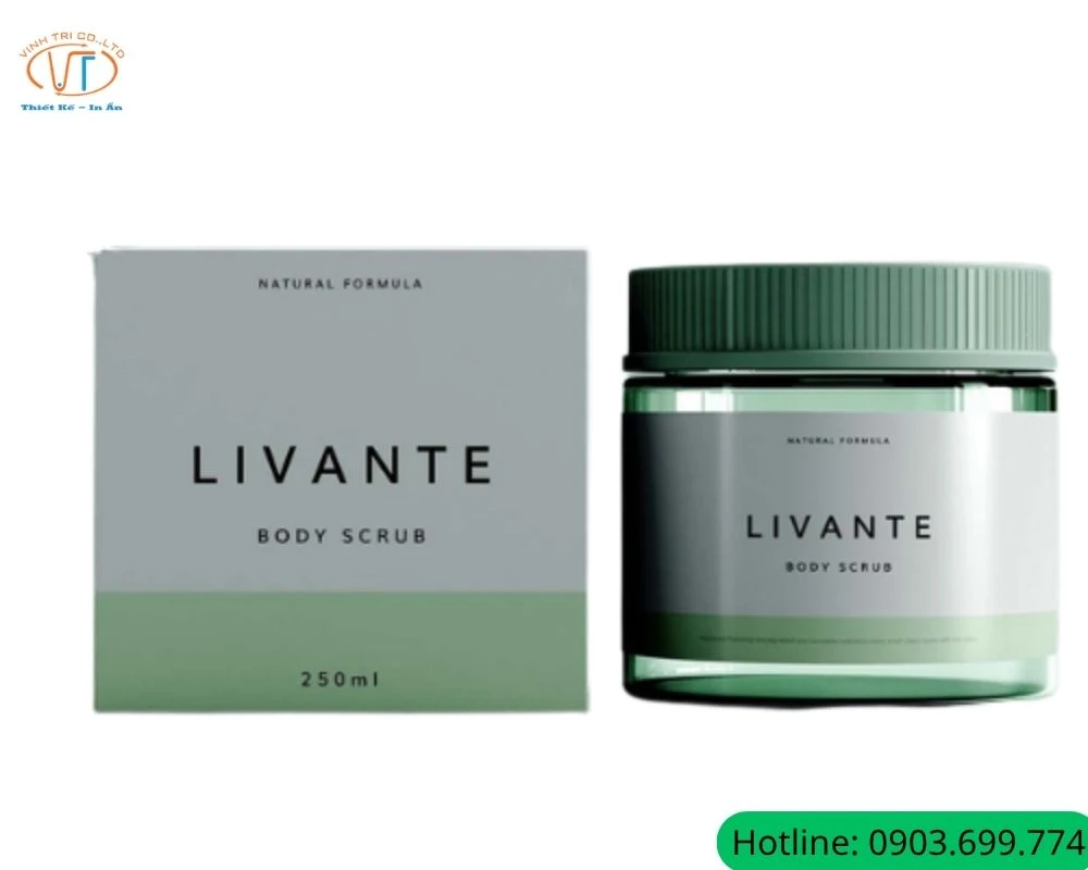 Hộp giấy kem hãng LIVANTE