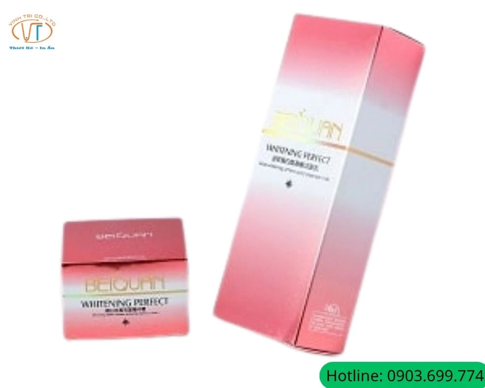 Hộp đựng kem body mix màu hồng và trắng